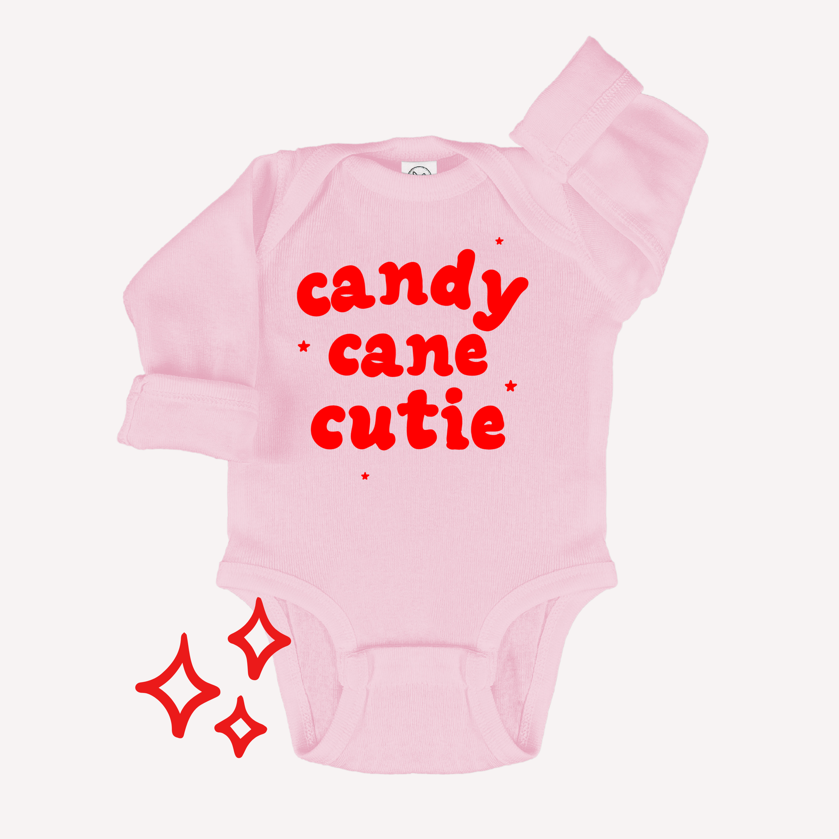 Candy Cane Cutie - Long Sleeve Onesie