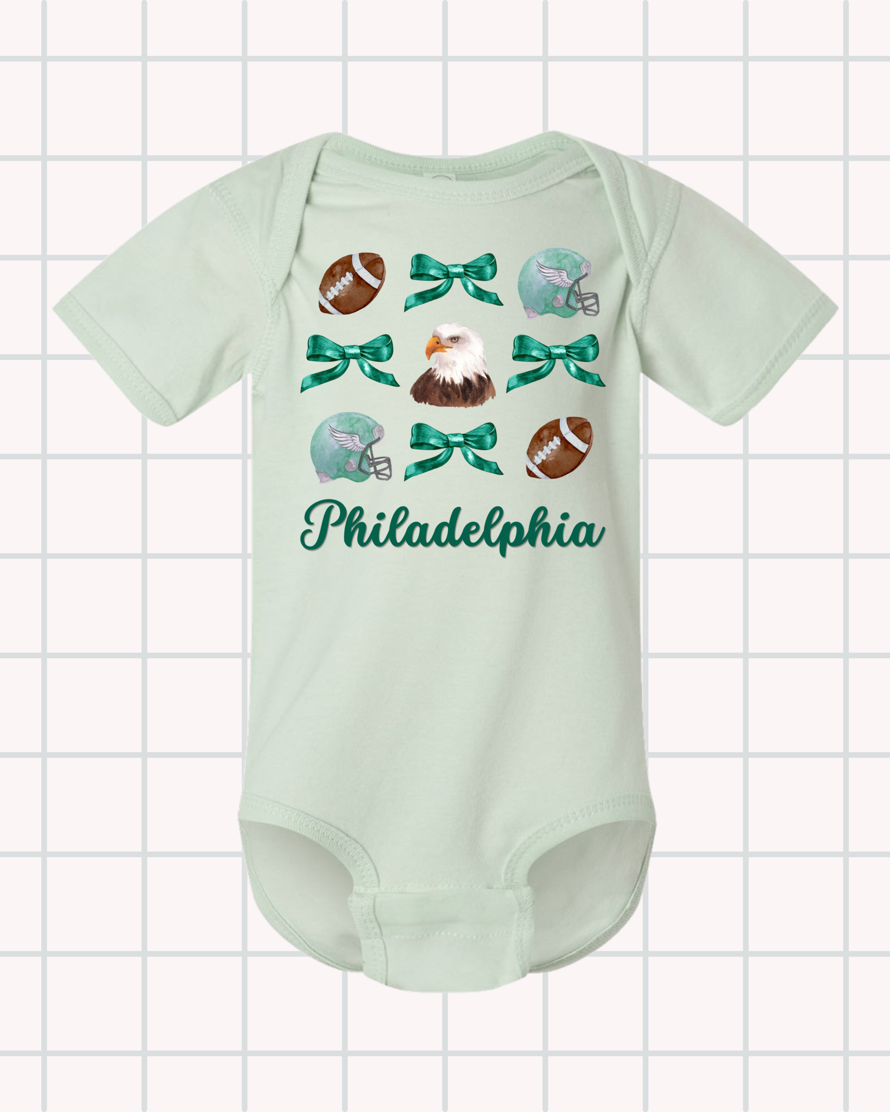 Coquette Football Bows Onesie