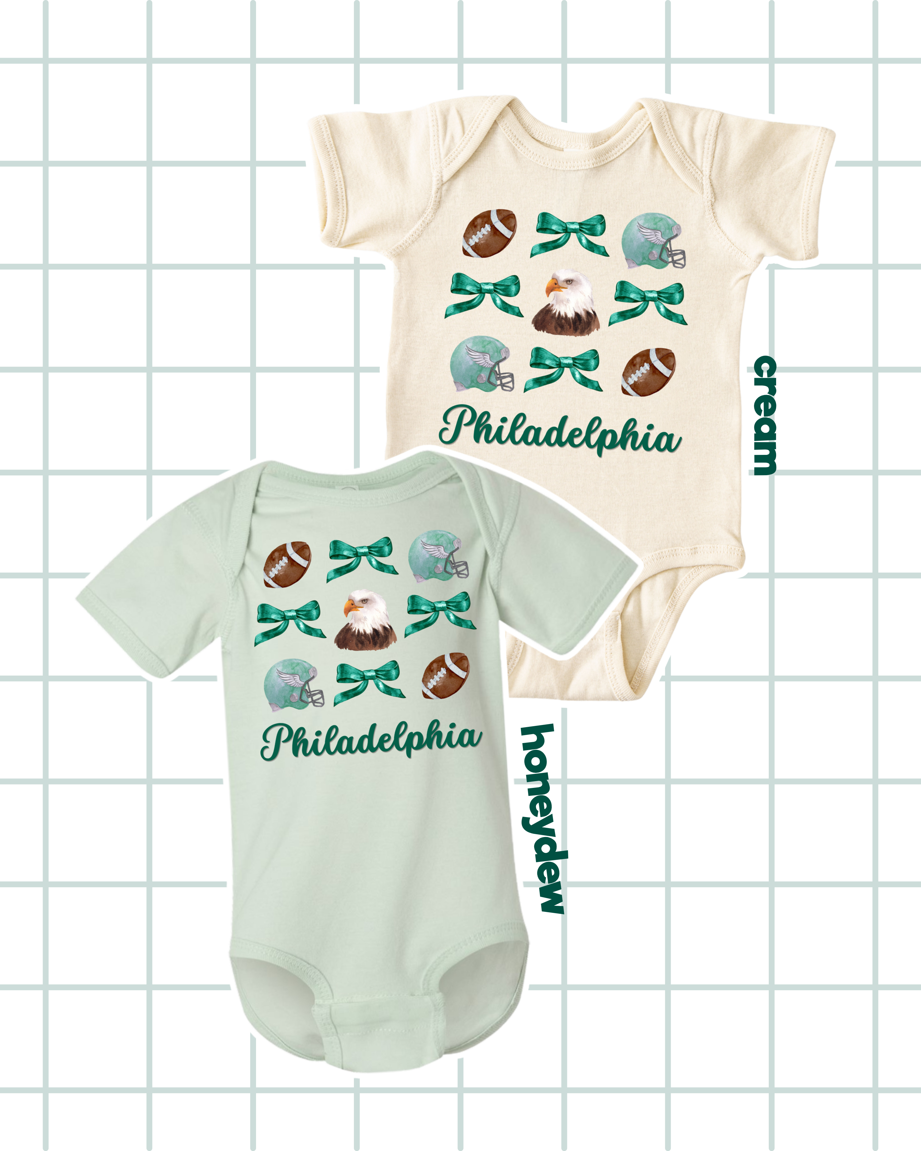 Coquette Football Bows Onesie