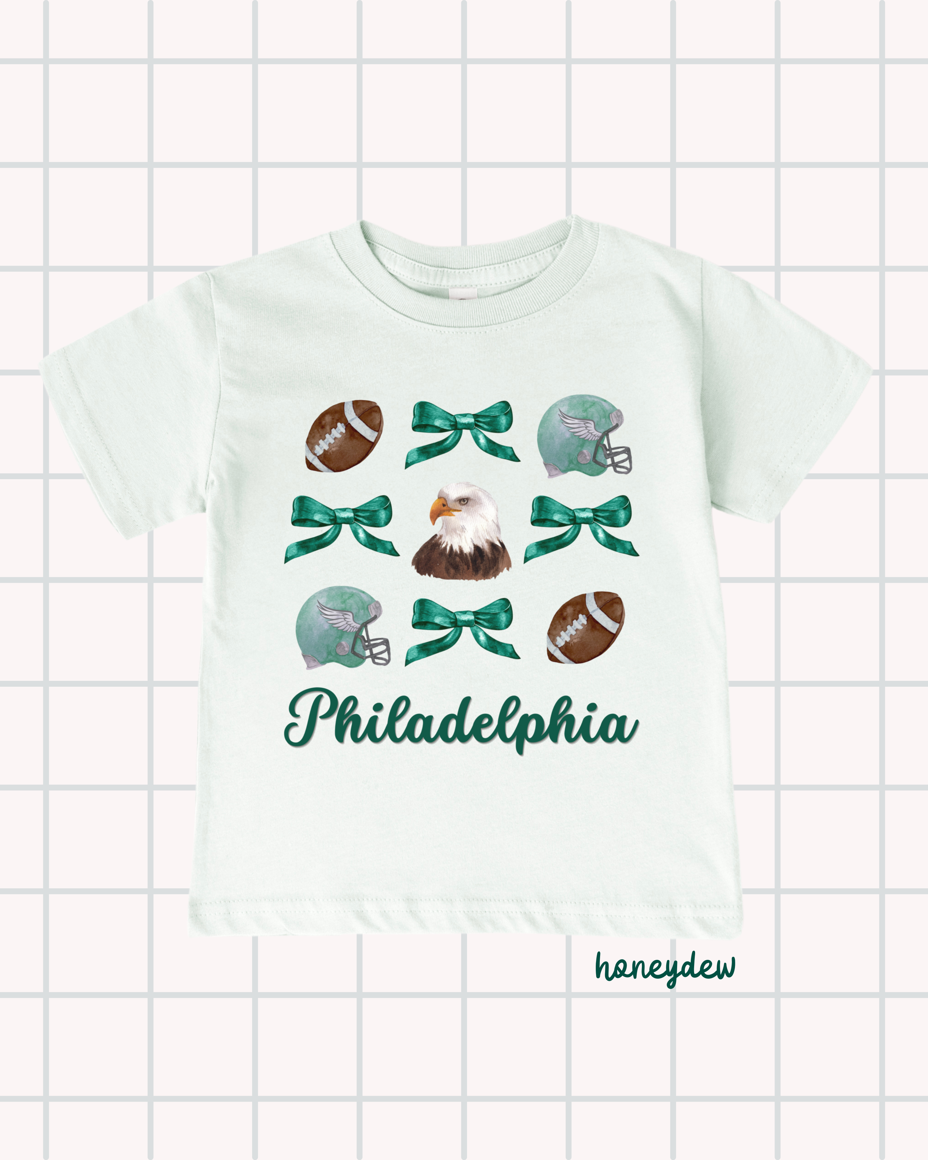 Coquette Football Bows Toddler & Kids T-Shirt