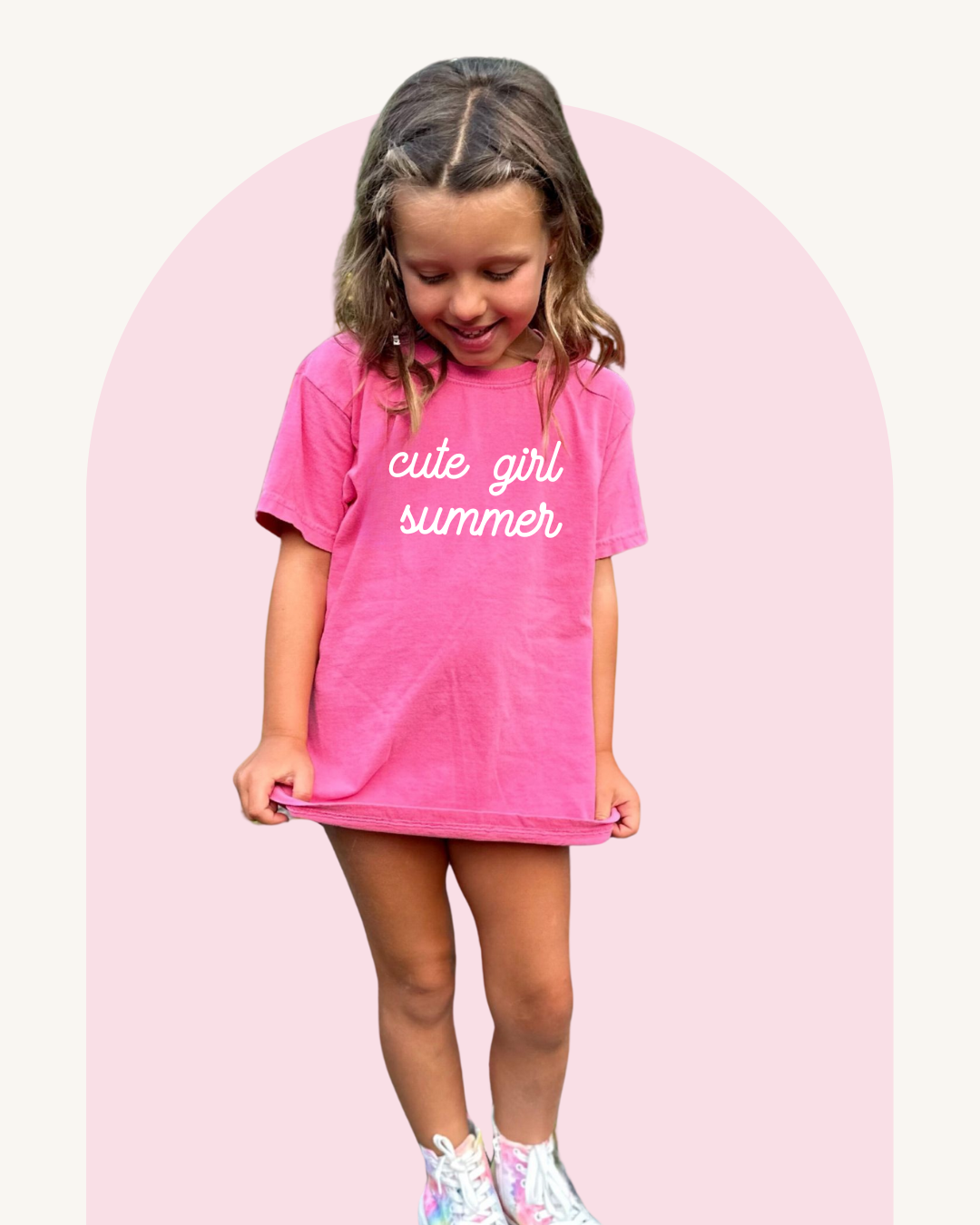 Cute Girl Summer - Infant, Toddler & Youth Girls Short Sleeve T-Shirt