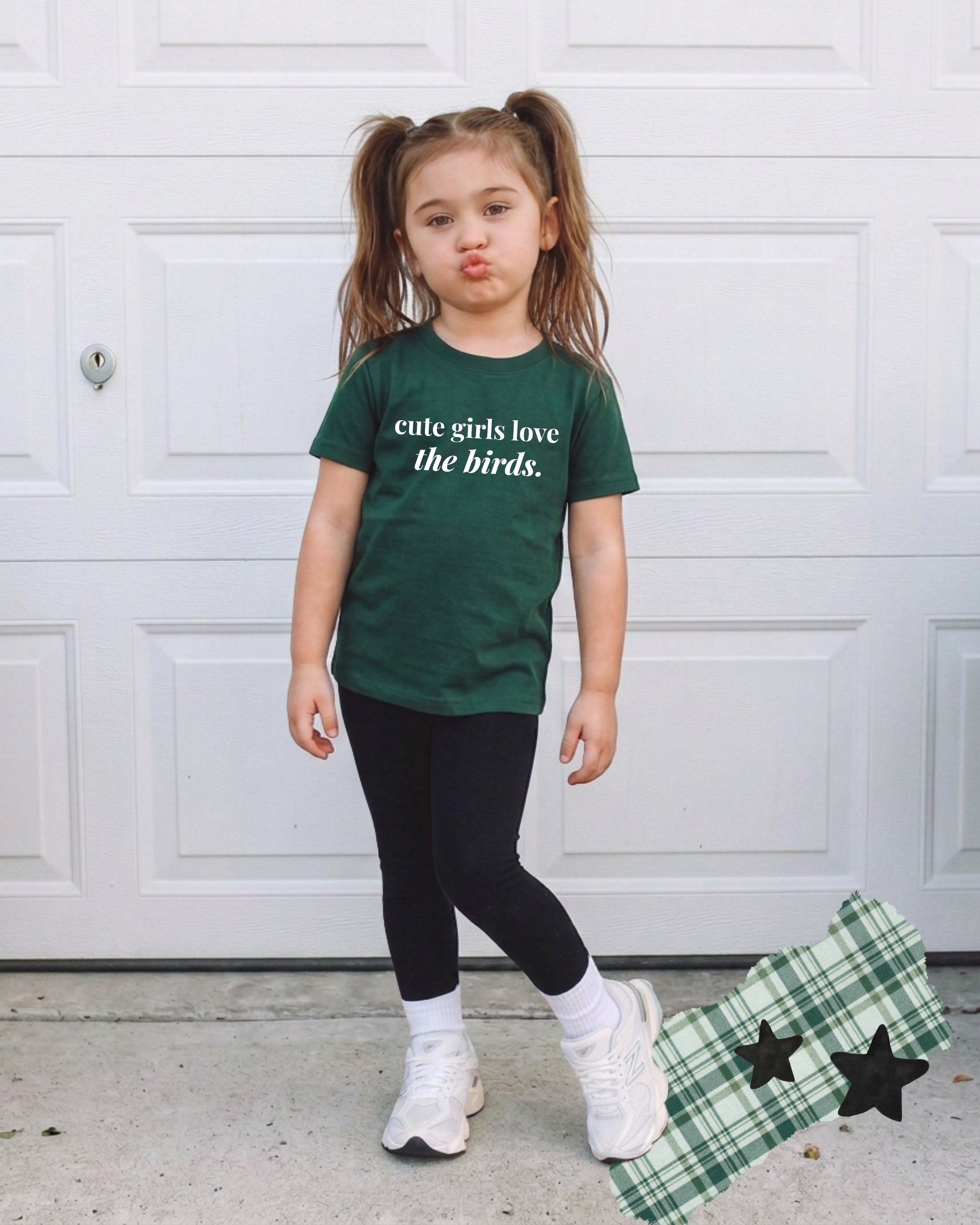 Cute Girls Love the Birds Toddler & Kids T-Shirt