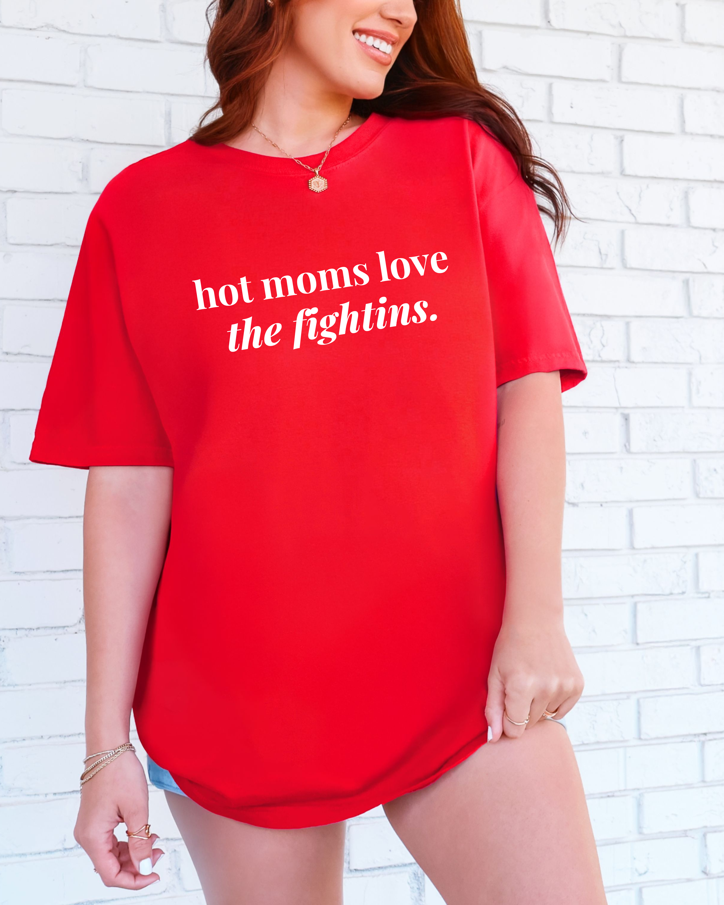 Hot Moms Love the Fightins T-Shirt - Classic or Cropped