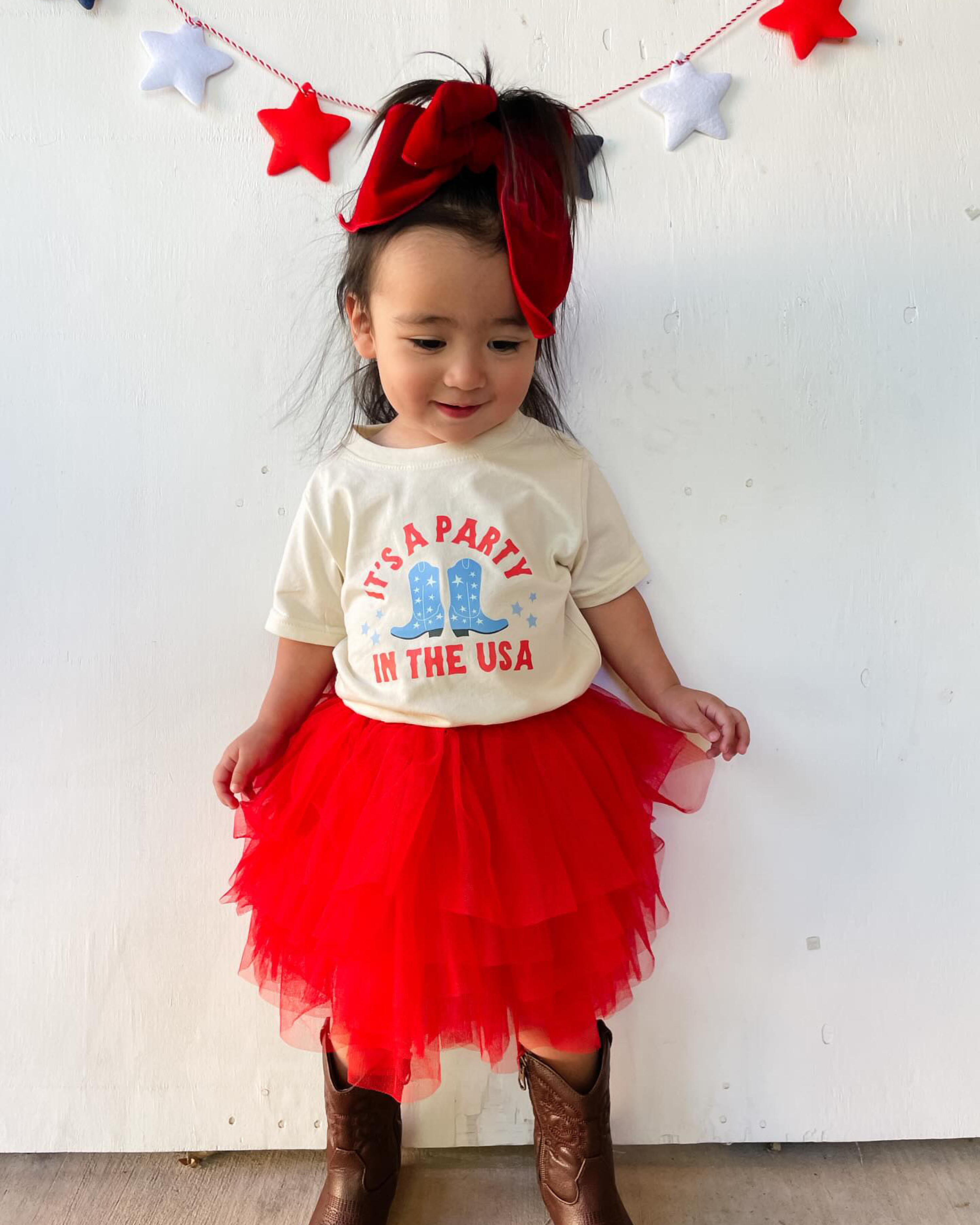 Party in the USA Toddler & Youth Girls Short Sleeve T-Shirt