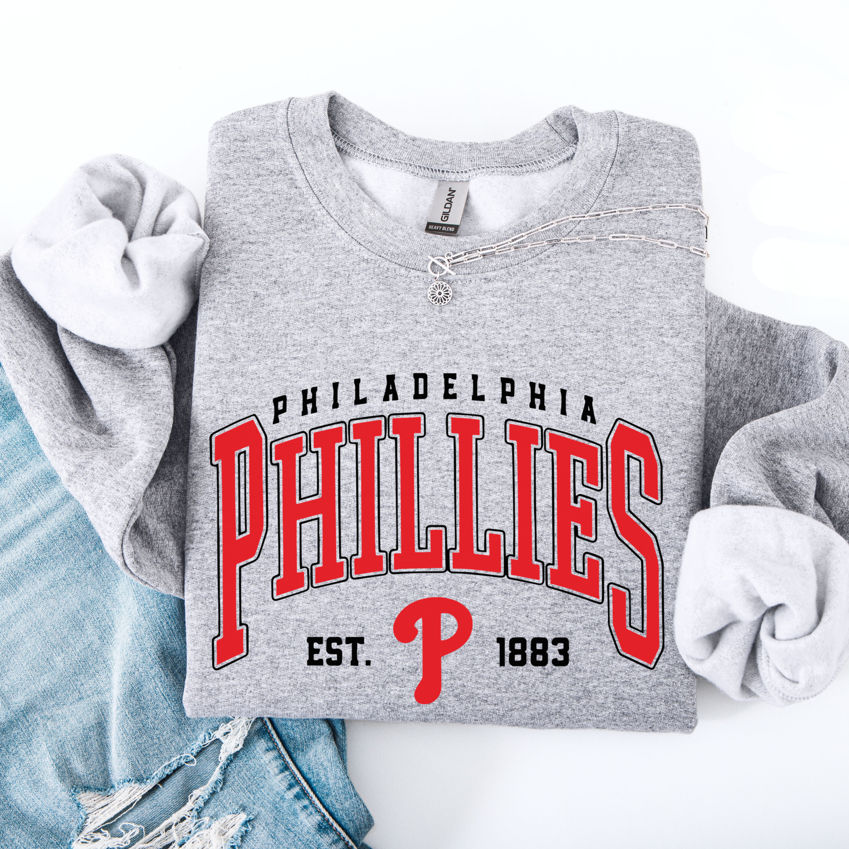 Philadelphia Phils - Toddler, Youth & Adult Crewneck Sweatshirt