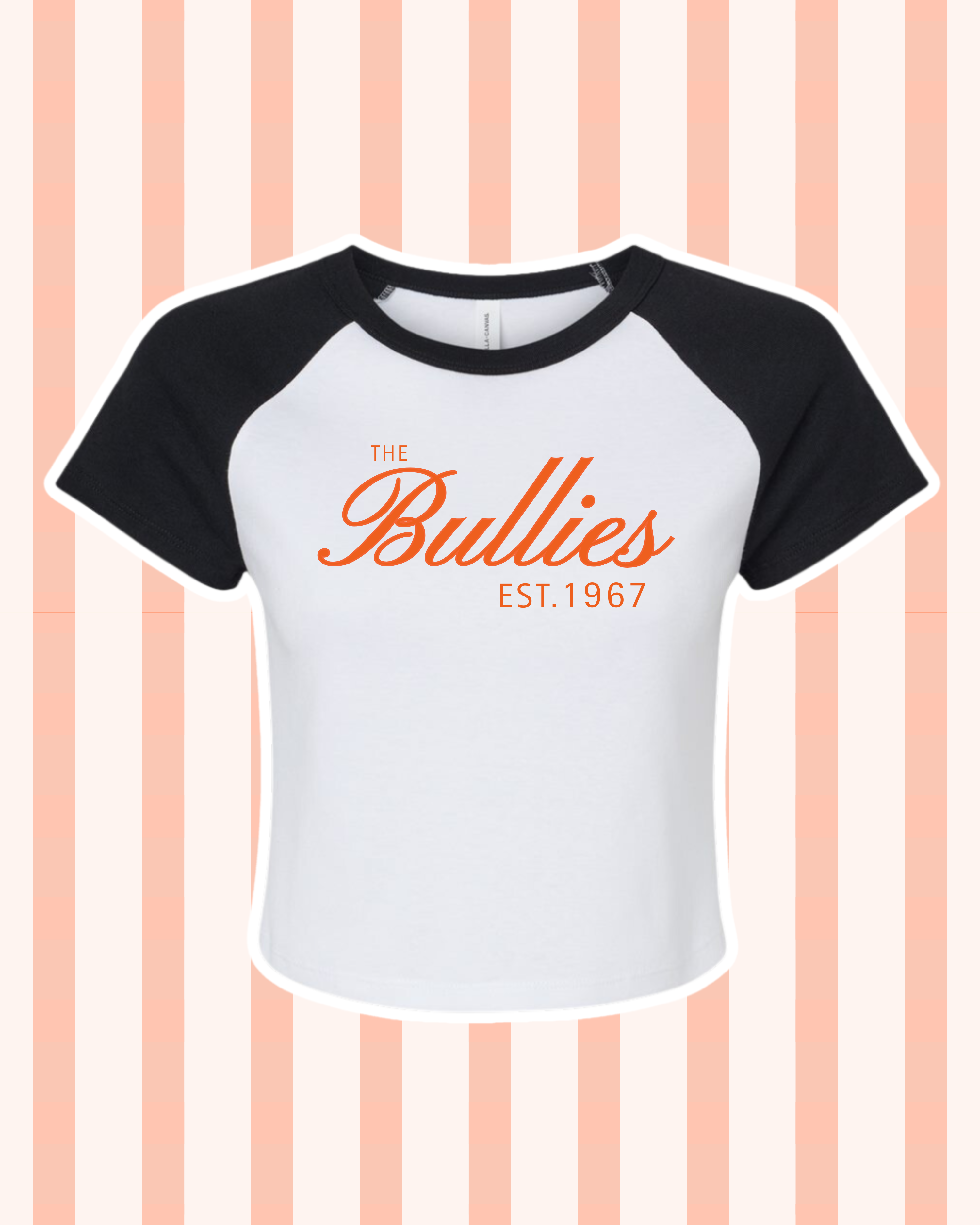 The Bullies Raglan Cropped Tee