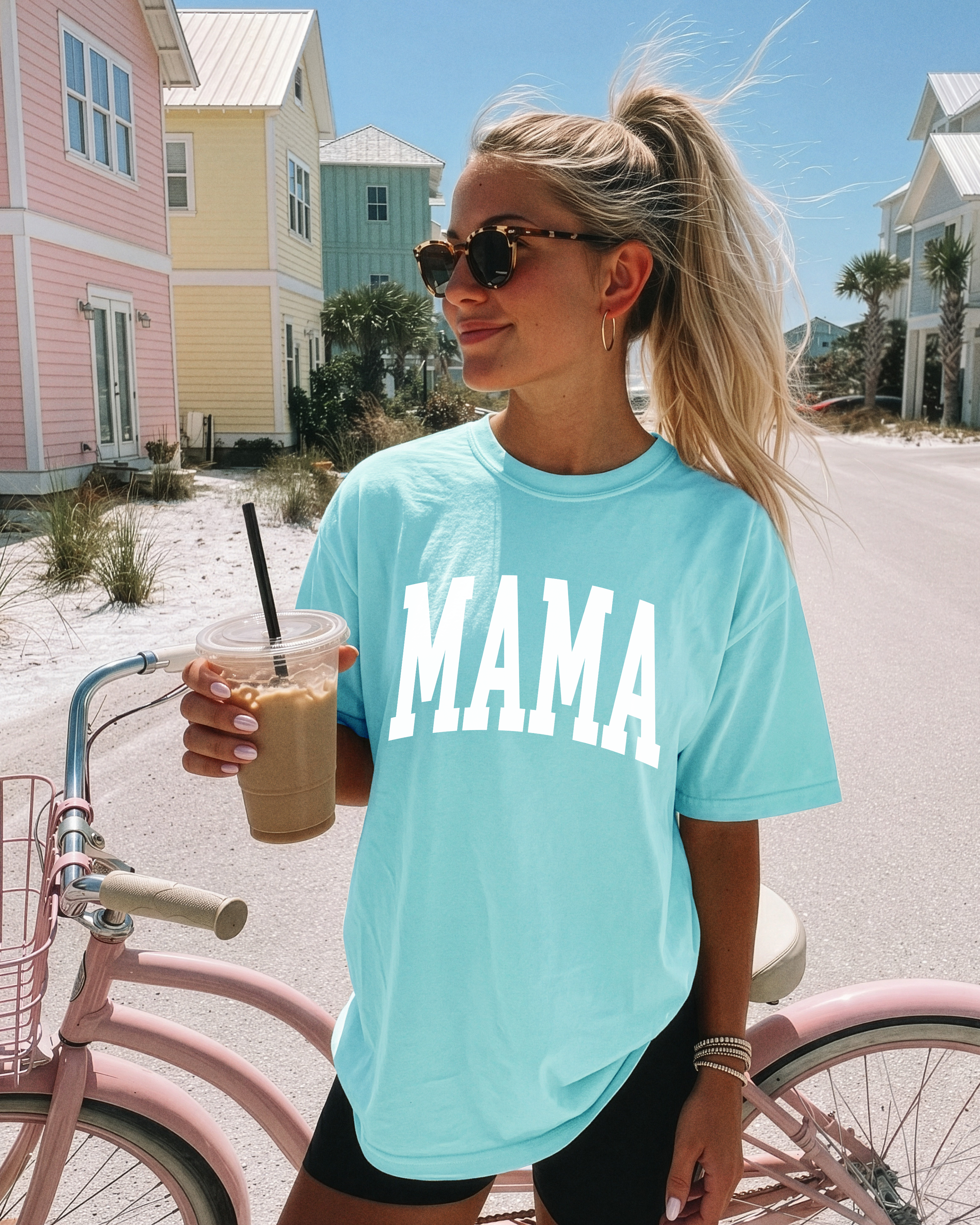 Varsity Mama T-Shirt (Chalky Mint)