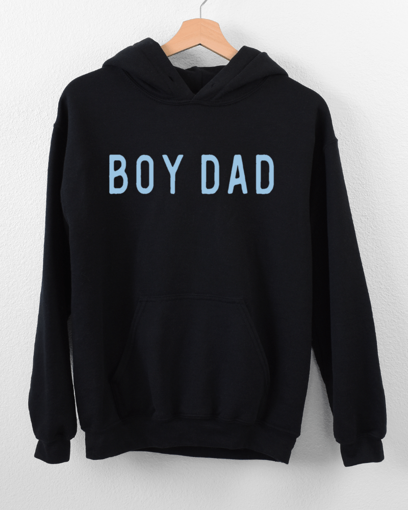 Boy Dad - Men's Heavy Blend Hoodie (Black) - Lily + AJ Clothing Co.