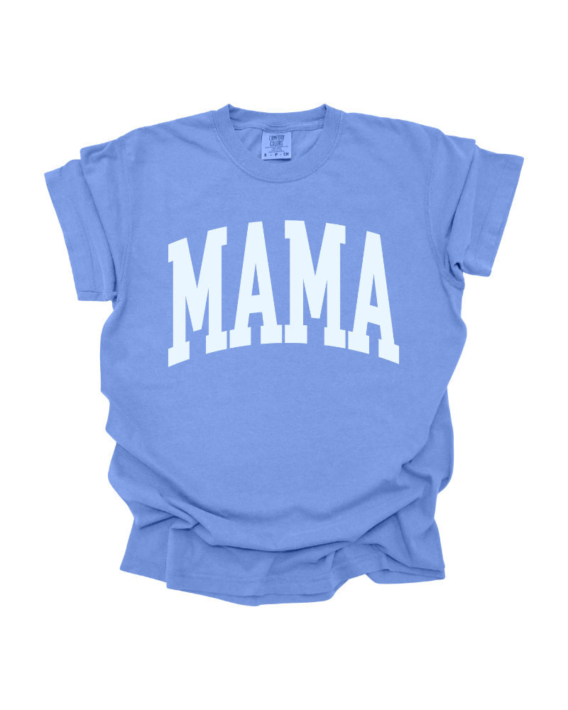 Varsity Mama - Short Sleeve T-Shirt (Flo Blue)