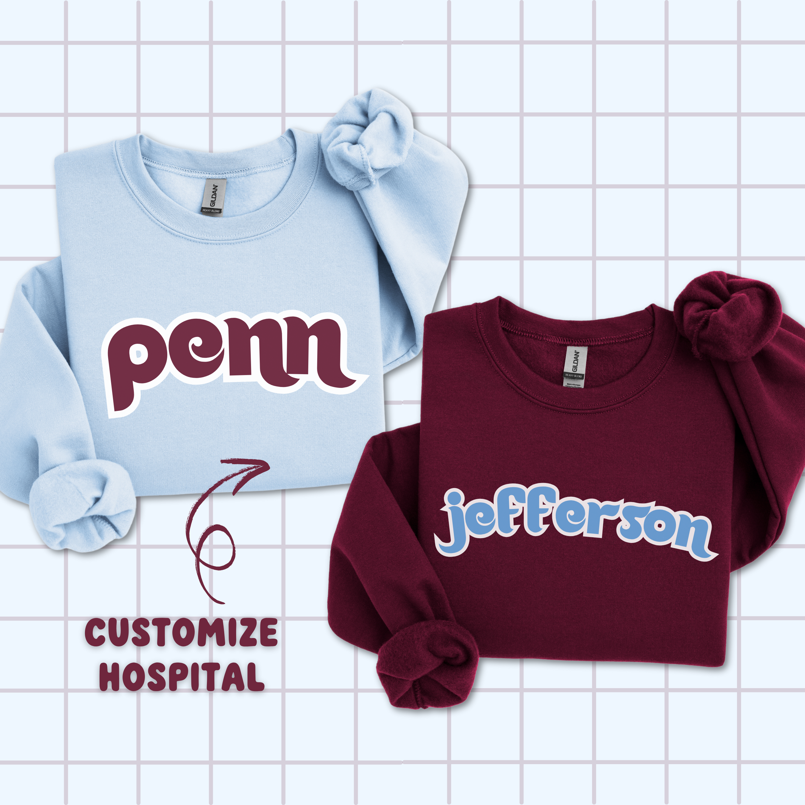 Vintage Baseball Font - Adult Crewneck Sweatshirt