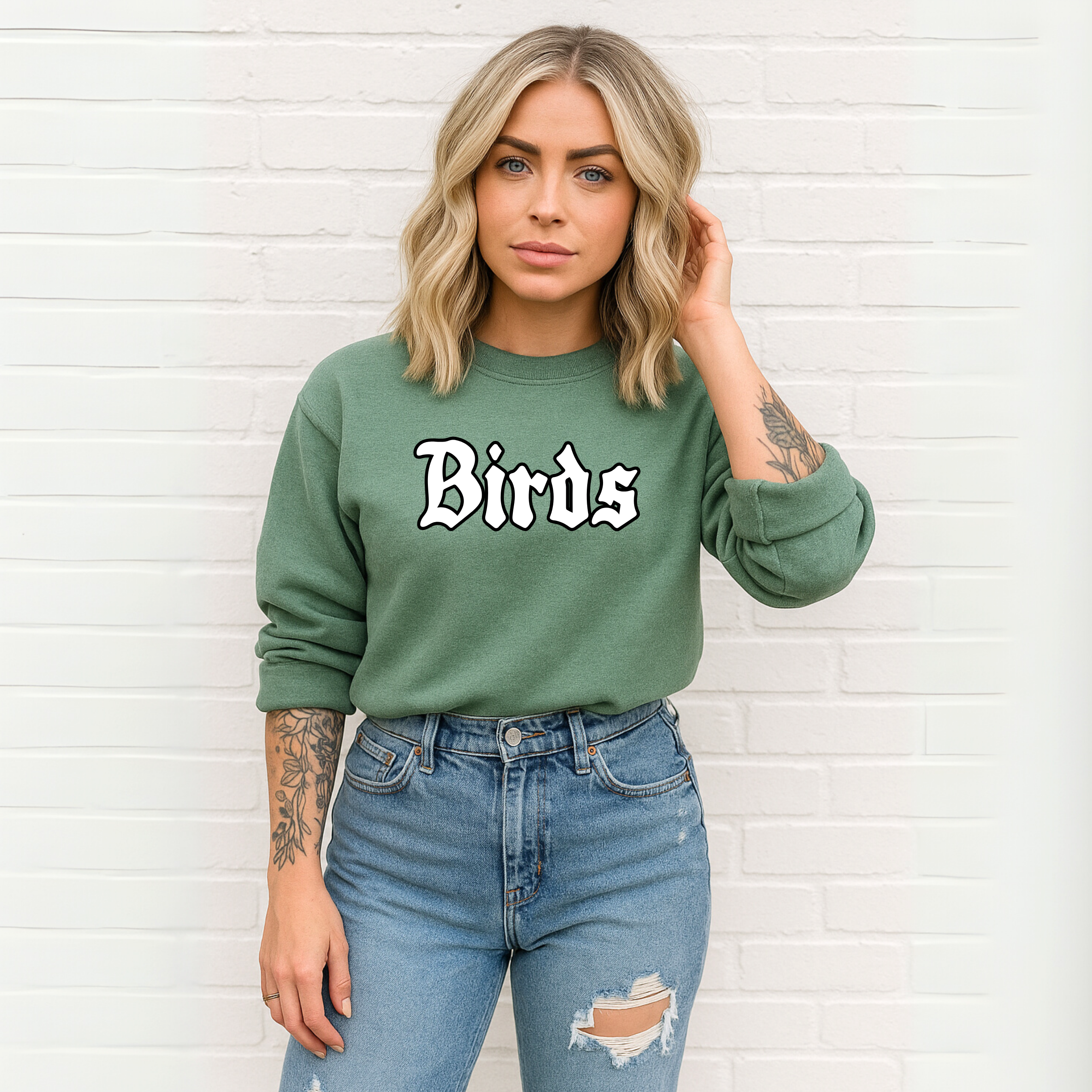 Birds - Adult Crewneck Sweatshirt