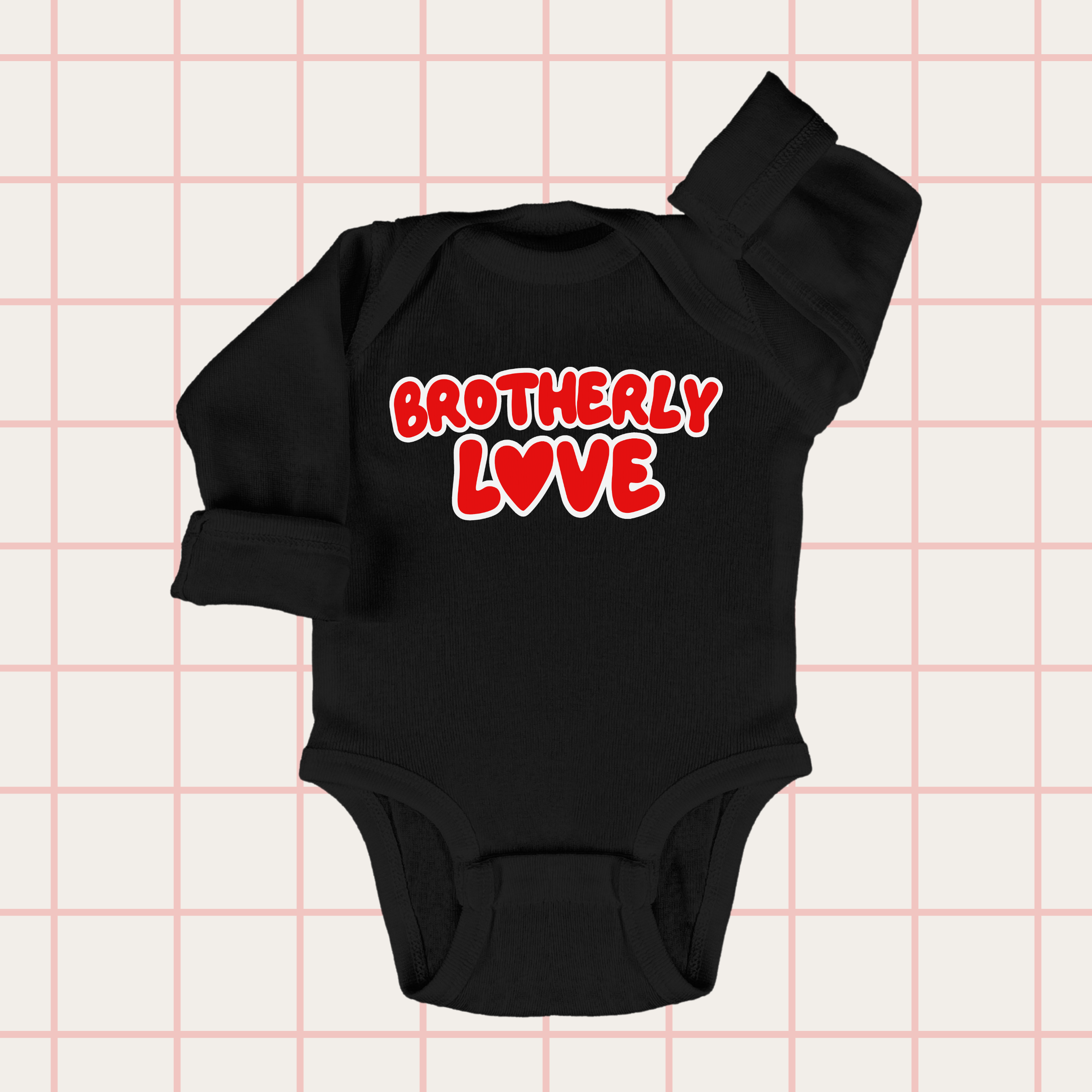 Brotherly Love - Long Sleeve Baby Onesie
