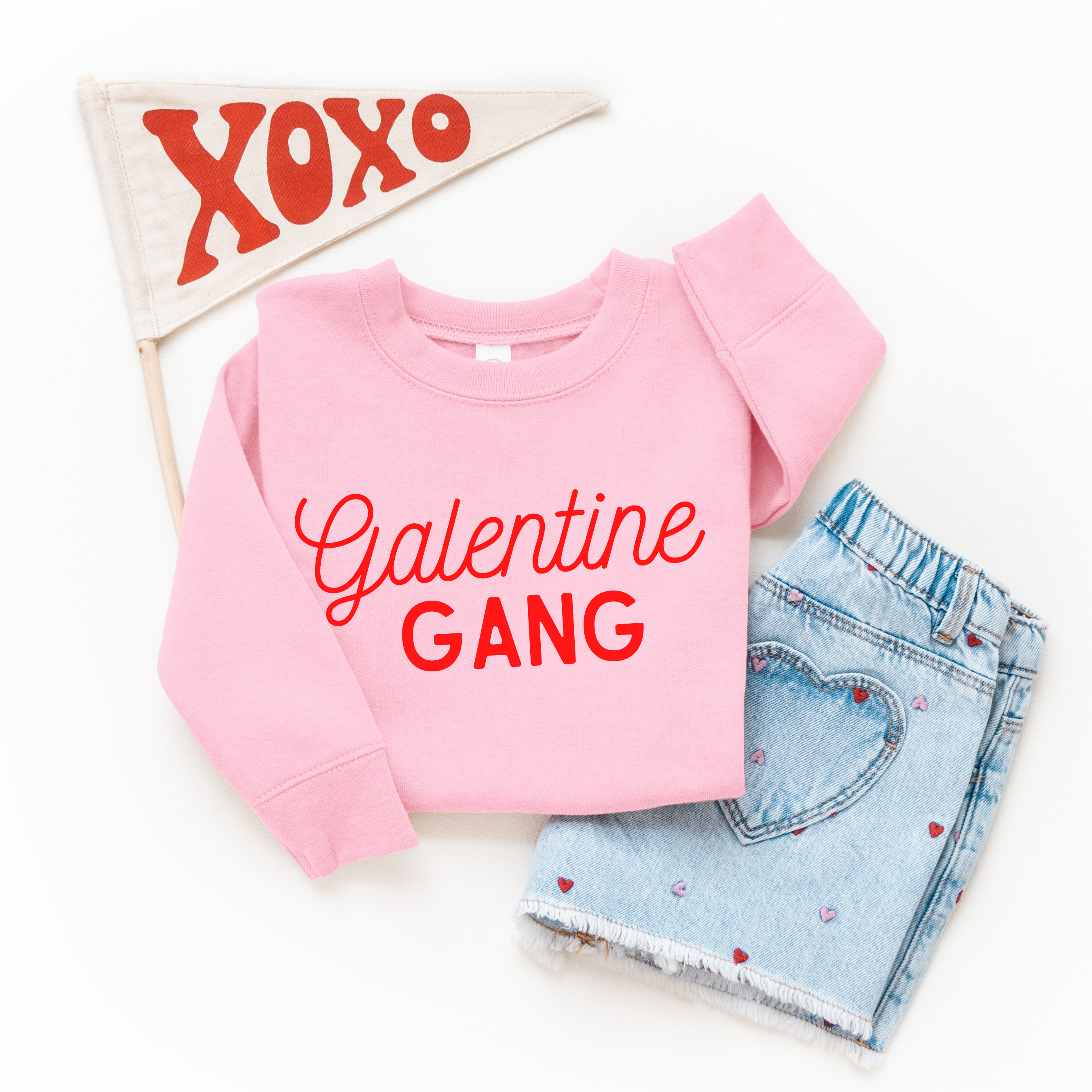 Galentine Gang Toddler & Kidds Sweatshirt
