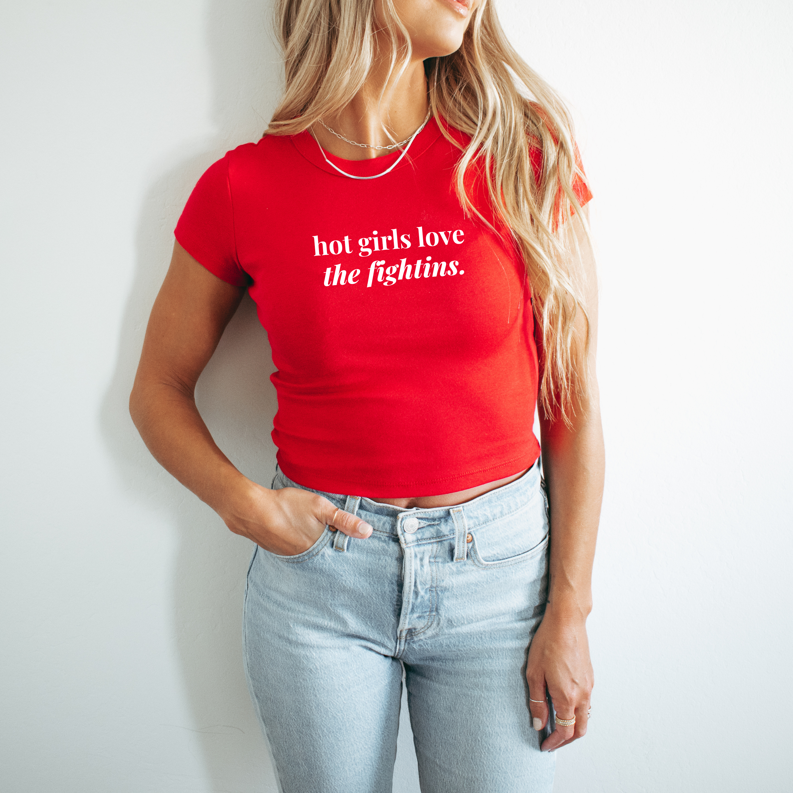 Hot Girls Love the Fightins T-Shirt - Classic or Cropped