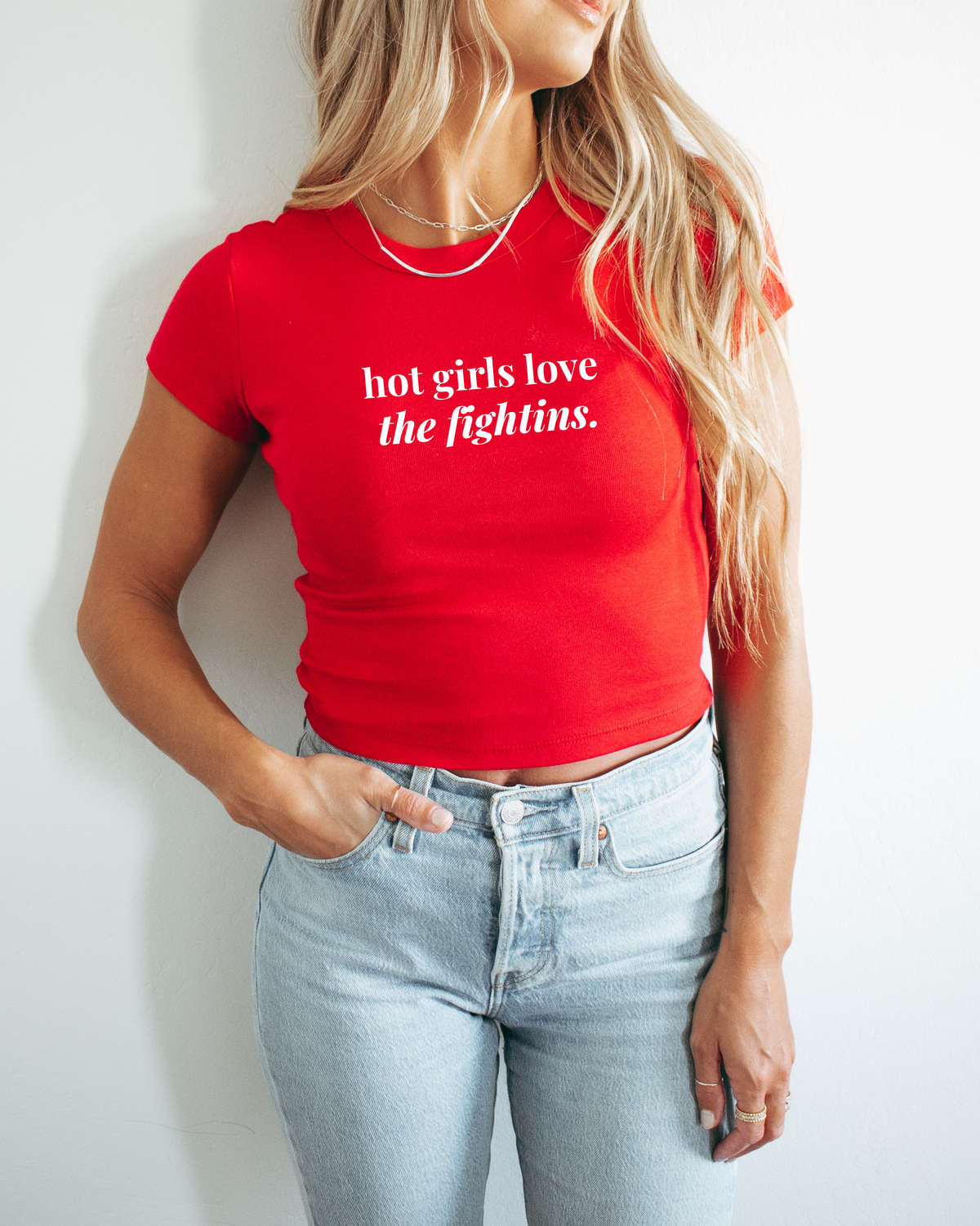 Hot Girls Love the Fightins T-Shirt - Classic or Cropped