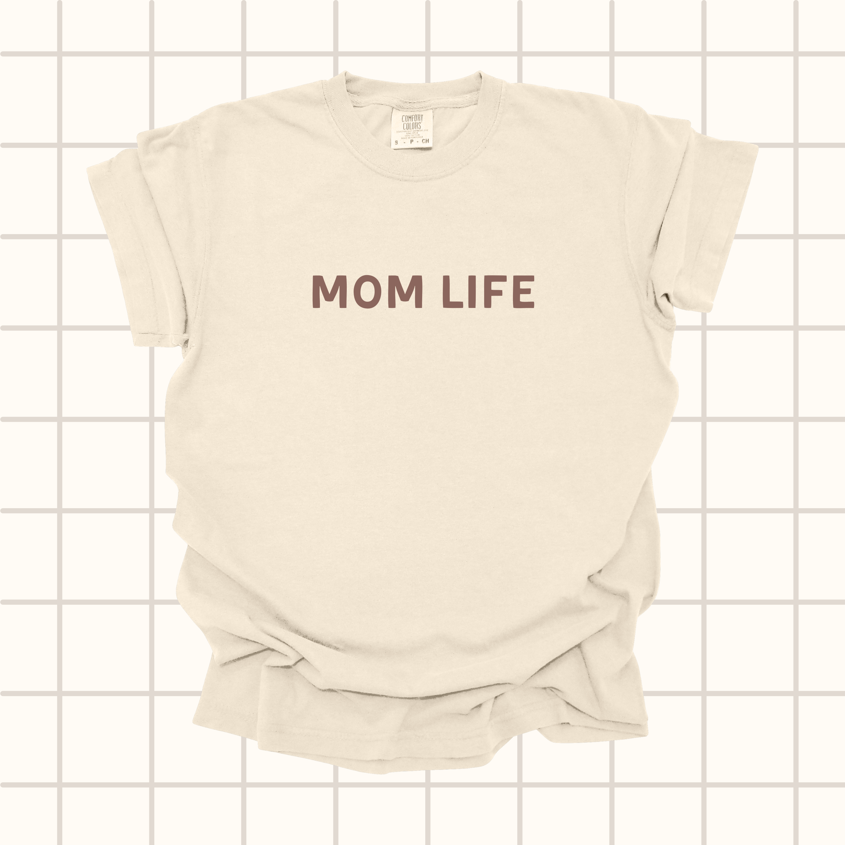 Mom Life (Brown) - Short Sleeve Tee
