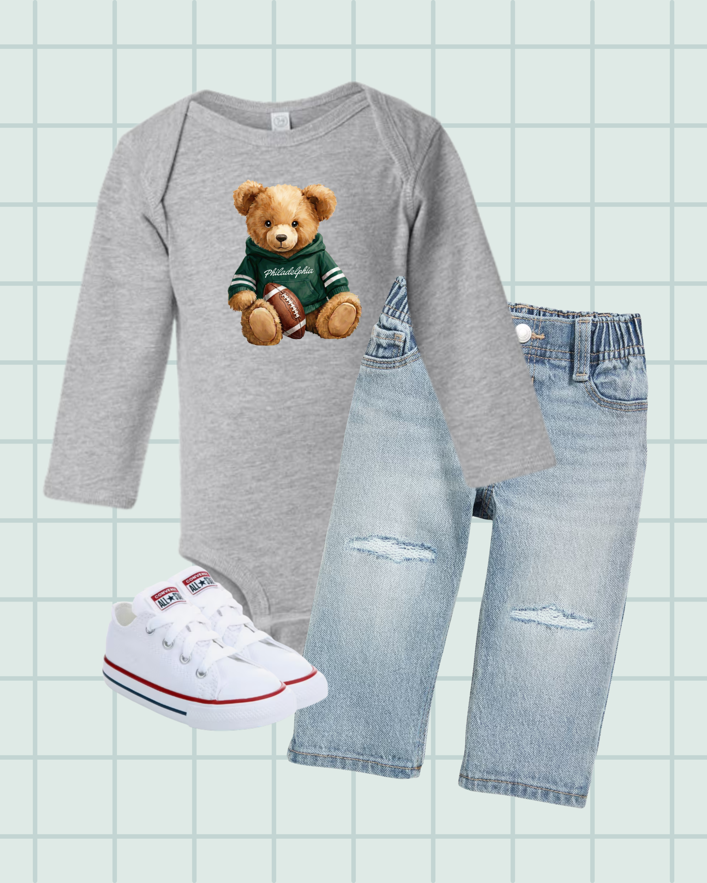 PHL Football Teddy Onesie