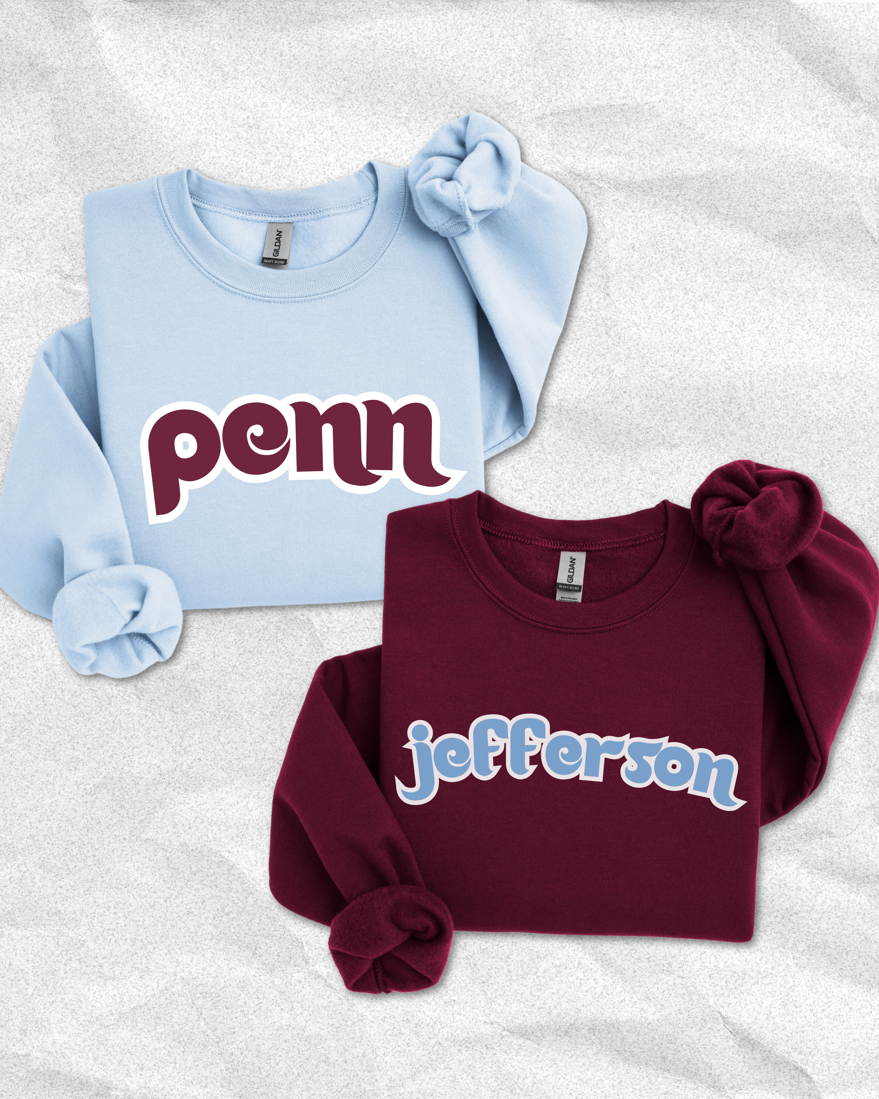 Personalized Vintage Phils Crewneck Sweatshirt