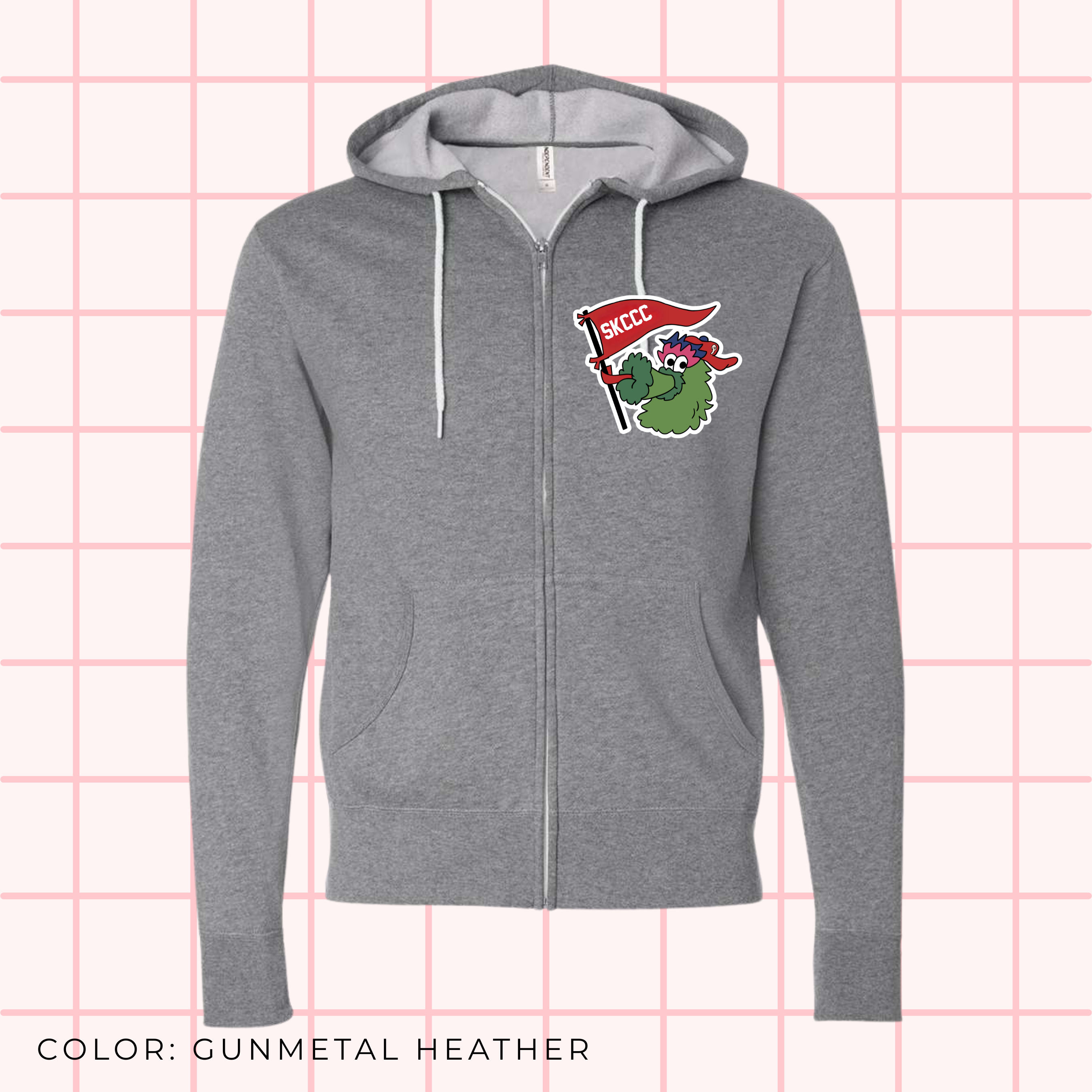 Phanatic Flag Pocket Lightweight Zip-Up Hoodie (Optional Arm Design)