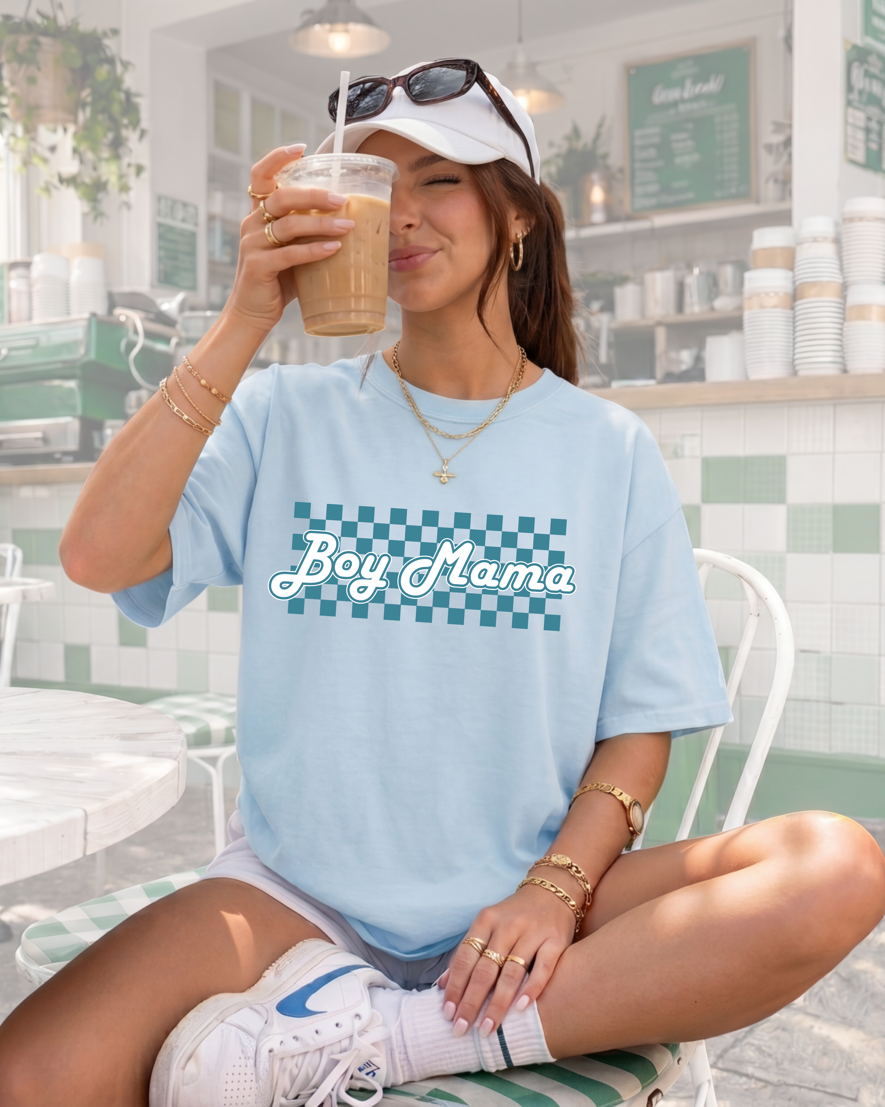 Retro Boy Mama T-Shirt
