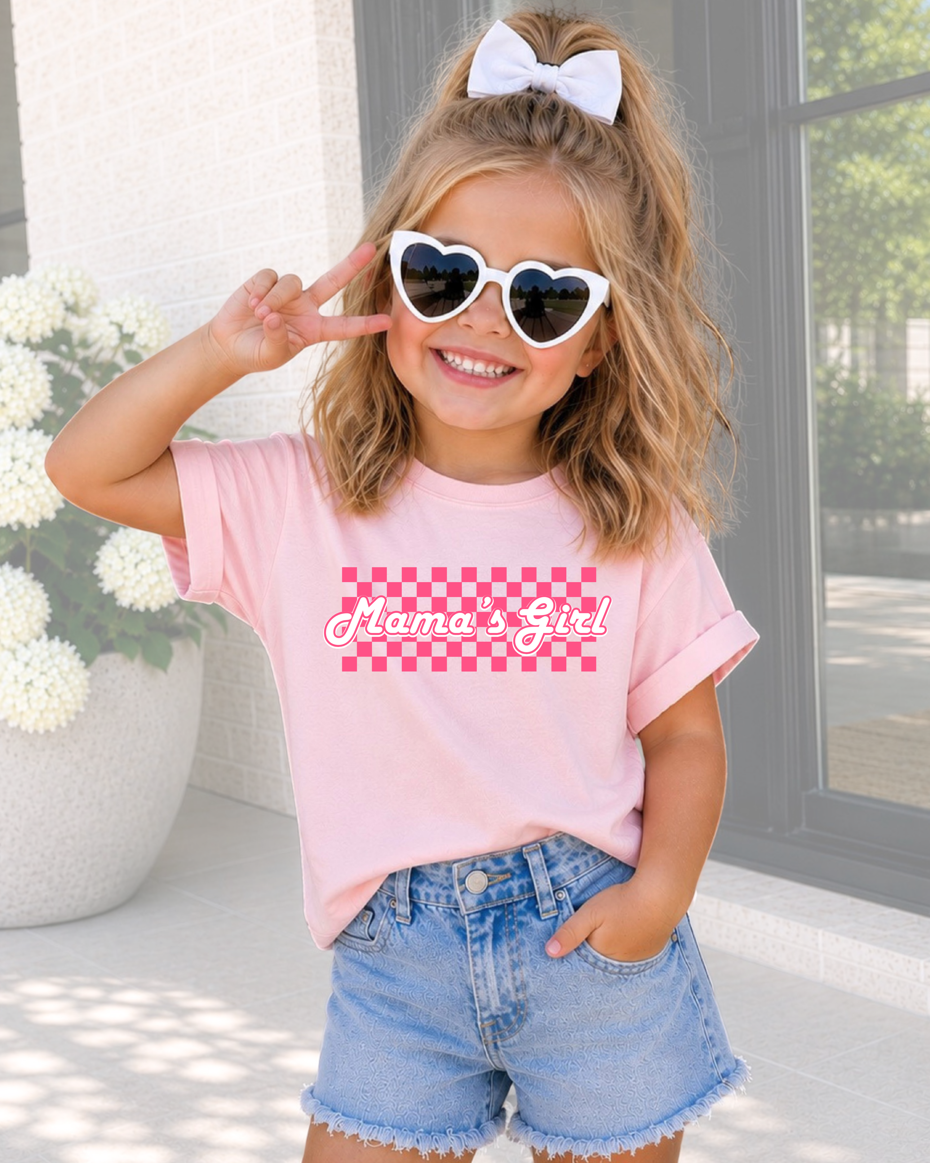 Retro Mama's Girl Toddler & Kids Shirt