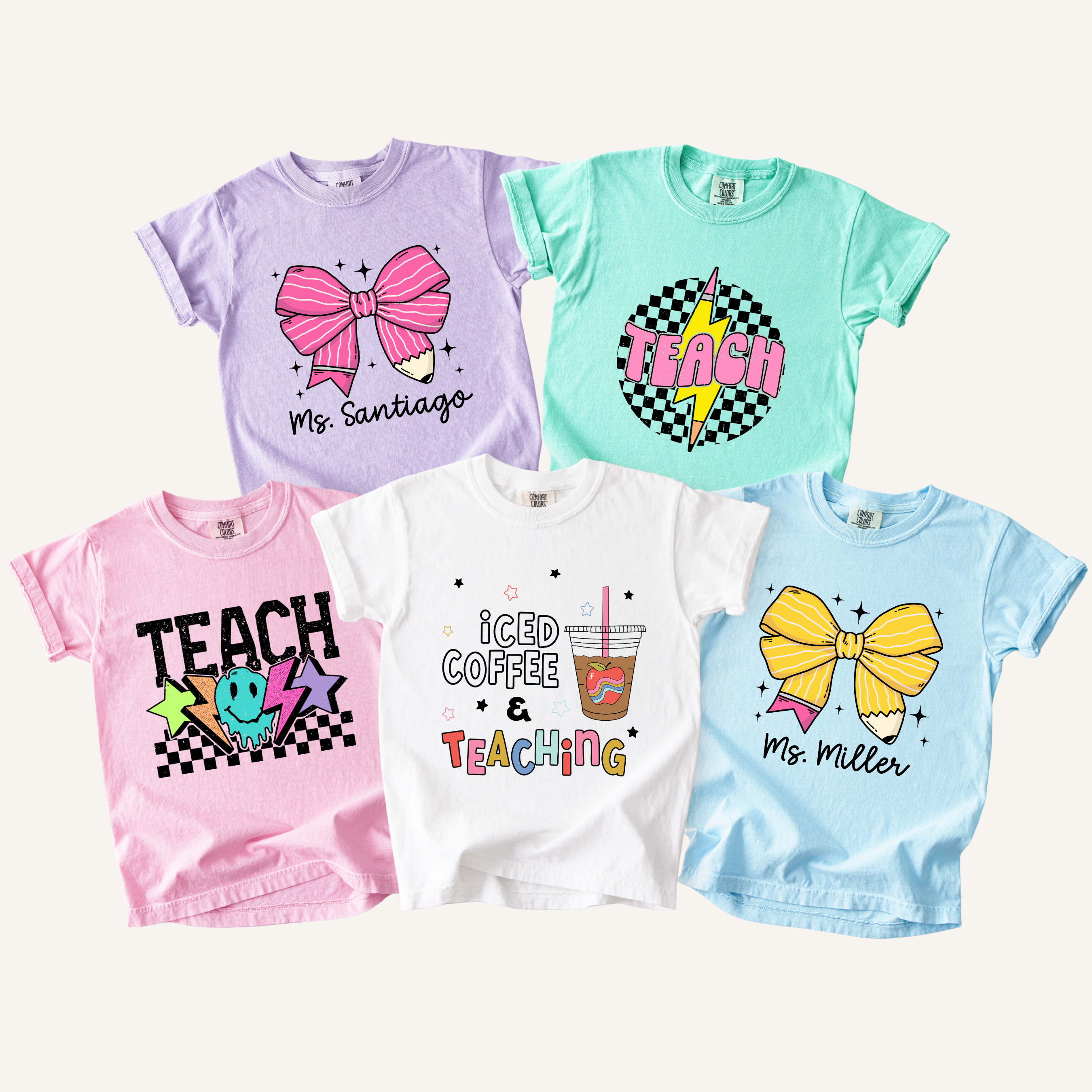 Iced Coffee & Teaching - Short Sleeve T-Shirt