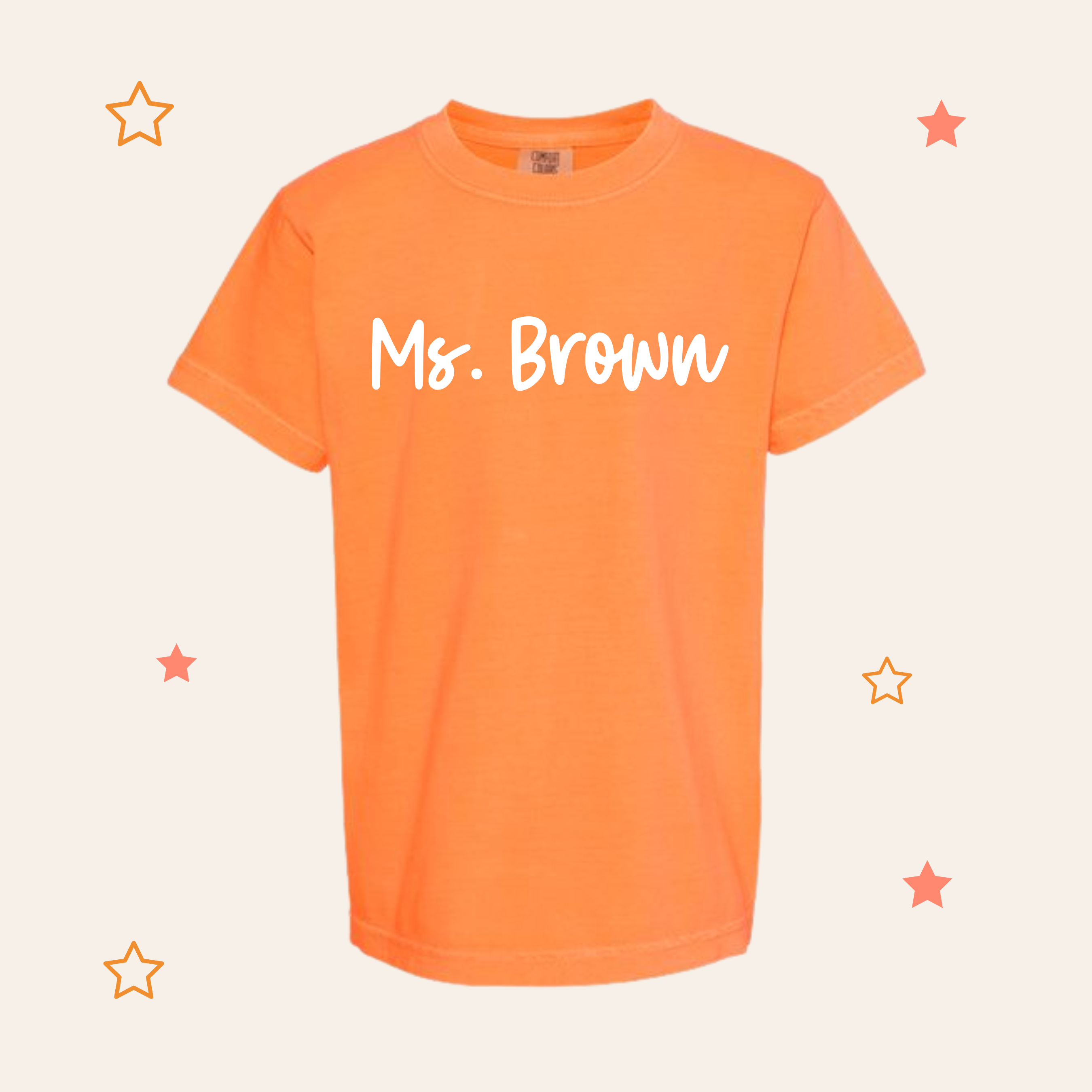 Custom Teacher Name T-Shirt - Short Sleeve T-Shirt