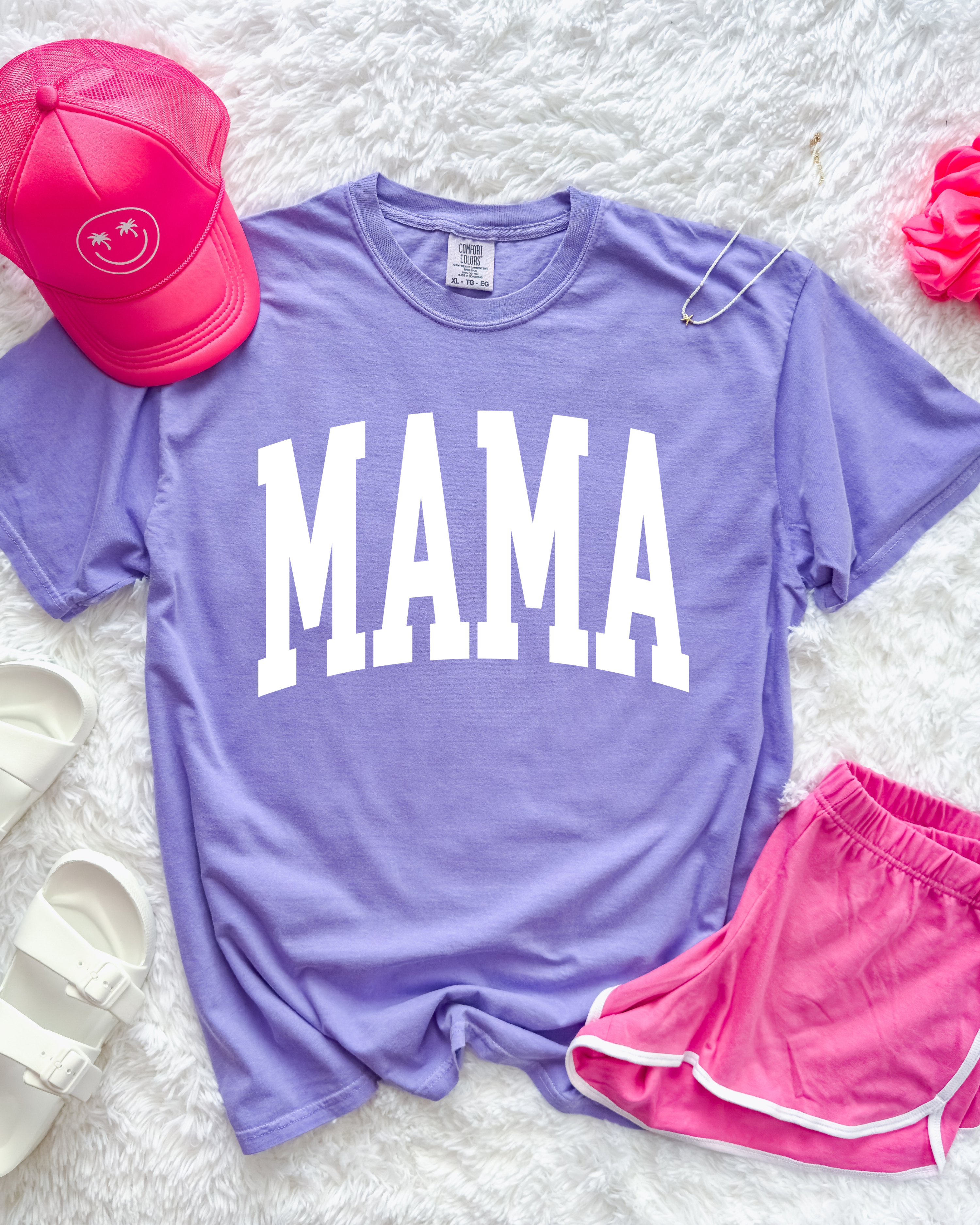 Varsity Mama T-Shirt (Violet)