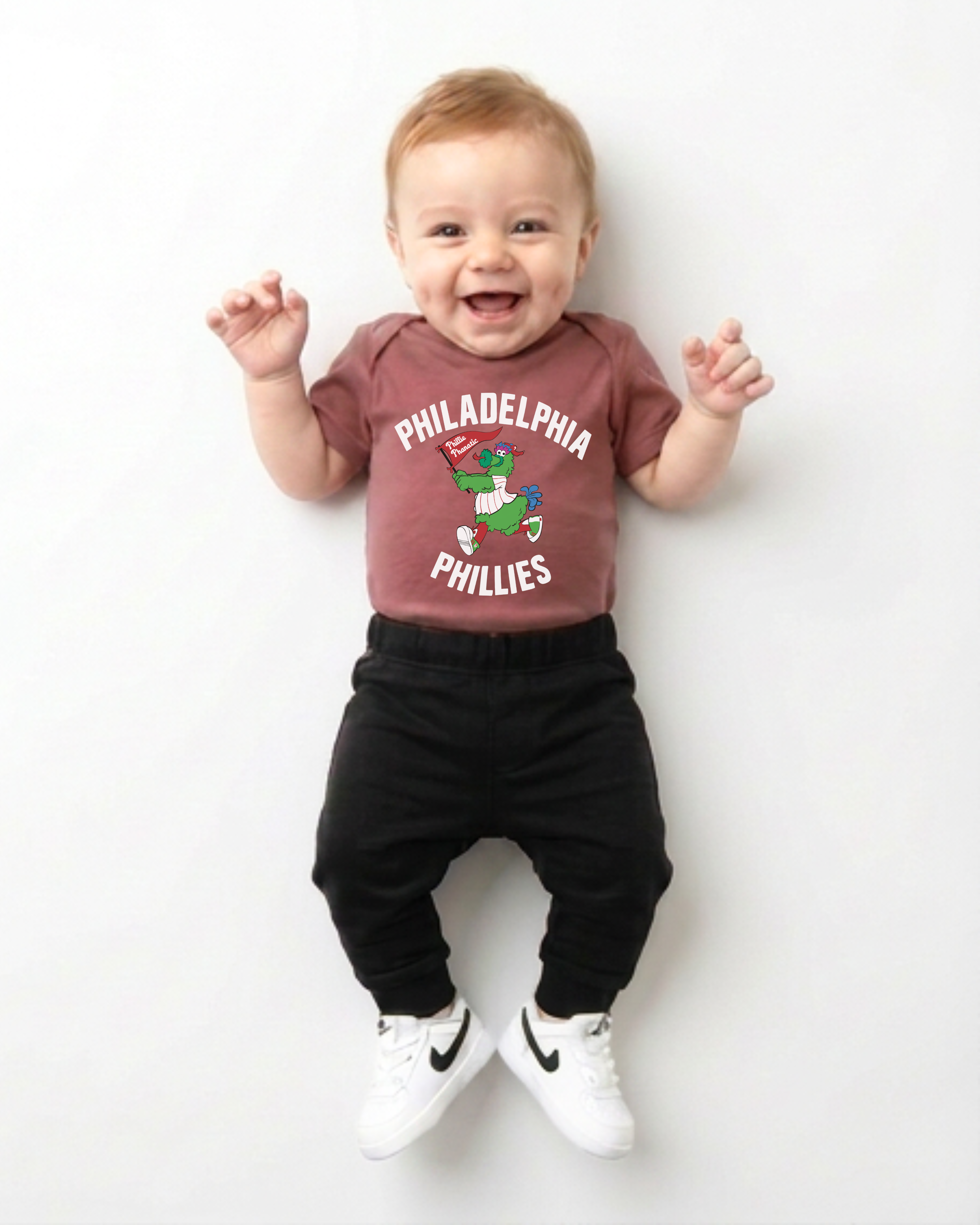 Vintage Phillie Phanatic Baby Onesie