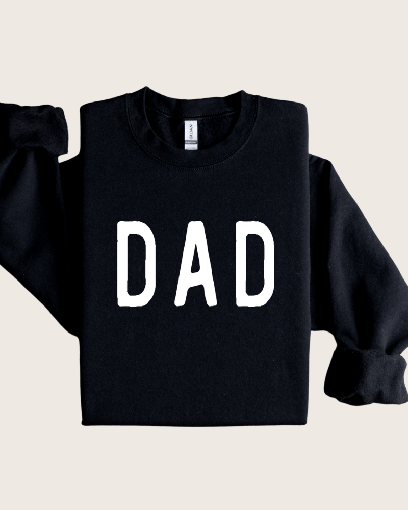 Dad - Women's Crewneck Sweatshirt (Black) - Lily + AJ Clothing Co.