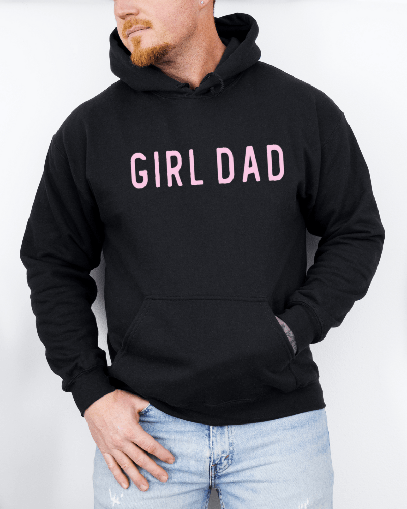 Girl Dad - Men's Heavy Blend Hoodie (Black) - Lily + AJ Clothing Co.
